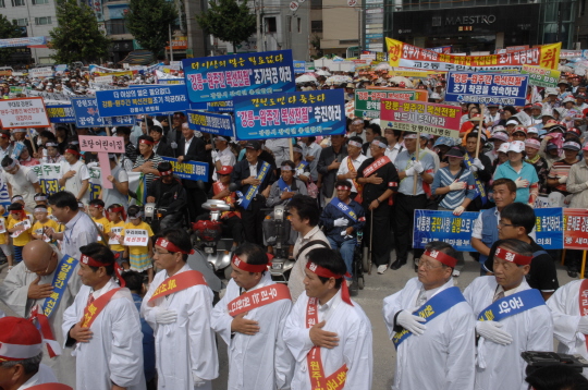 강릉-원주 복선전철 조기착공 촉구 결의대회(2008.9.5) 대표이미지