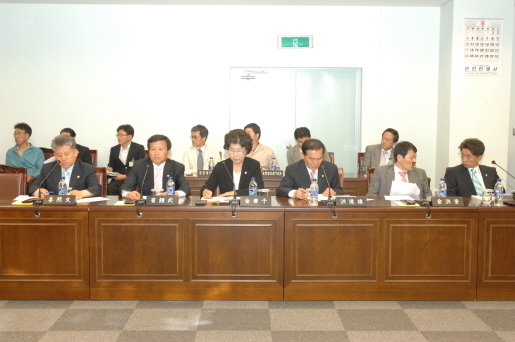 현안 사업 전체의원 간담회 개최(2007.6.12) 대표이미지