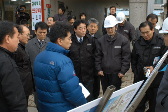 산업건설위 BTL하수관거공사  현장확인(2008.1.28) 대표이미지