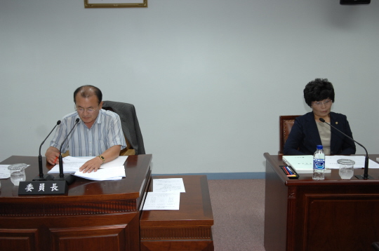 제196회 제1차정례회 중 예산결산위원회 회의(2008.7.11) 대표이미지