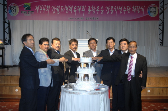 강원도민체전 3년패 선수단 해단식(2009.6.30) 대표이미지