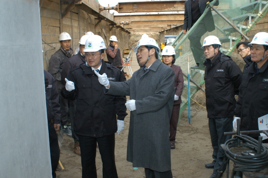 산업건설위 BTL하수관거공사  현장확인(2008.1.28) 대표이미지