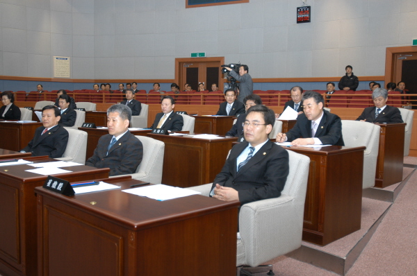 제185회 강릉시의회 임시회 개회(2007.2.21) 대표이미지