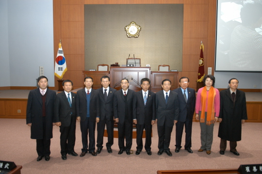 형주시 우호방문단 강릉시의회 방문(2008.12.9) 대표이미지