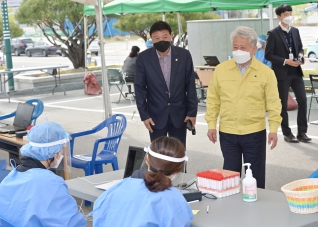 4월22일 주문진 임시선별진료소 현장방문 대표이미지