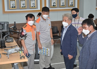 9월13일 강릉남성의용소방대 드론사용 설명회 대표이미지