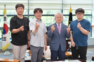 7월21일 강릉국제청소년예술축전 축하인사 촬영 대표이미지
